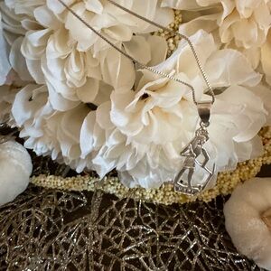 This is unigue Sterling Silver Pendant of Egyptian God, 20” Sterling Box chain